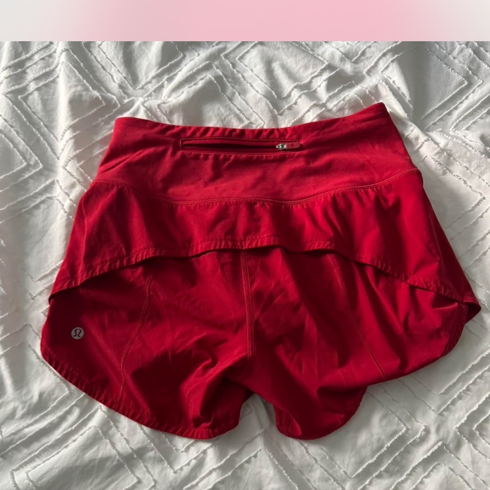lululemon athletica Women's Vibrant Red Athletic Shorts